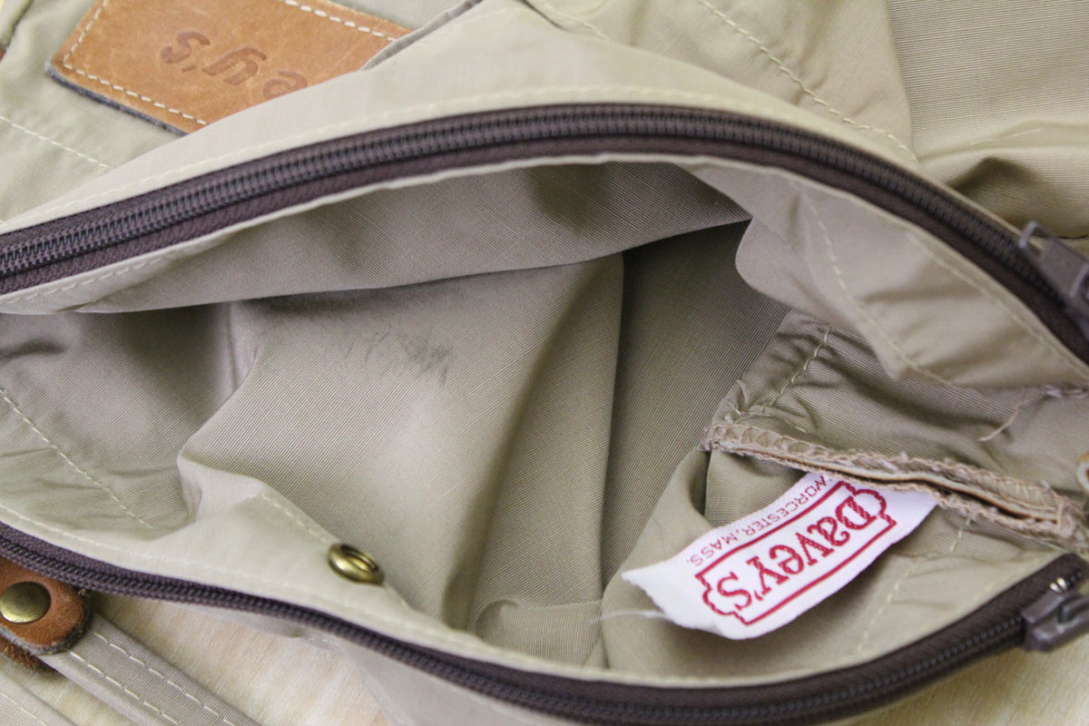 Vintage 1980s Tan Nylon Maine Bag