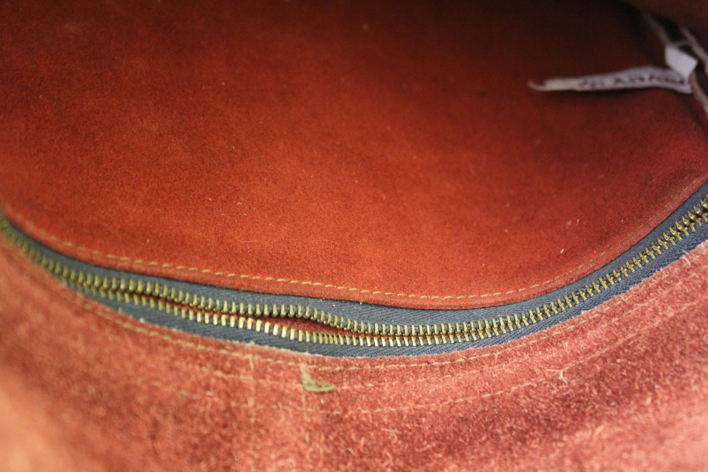 Vintage 1970s Oxblood Leather Clasp Shoulder Bag