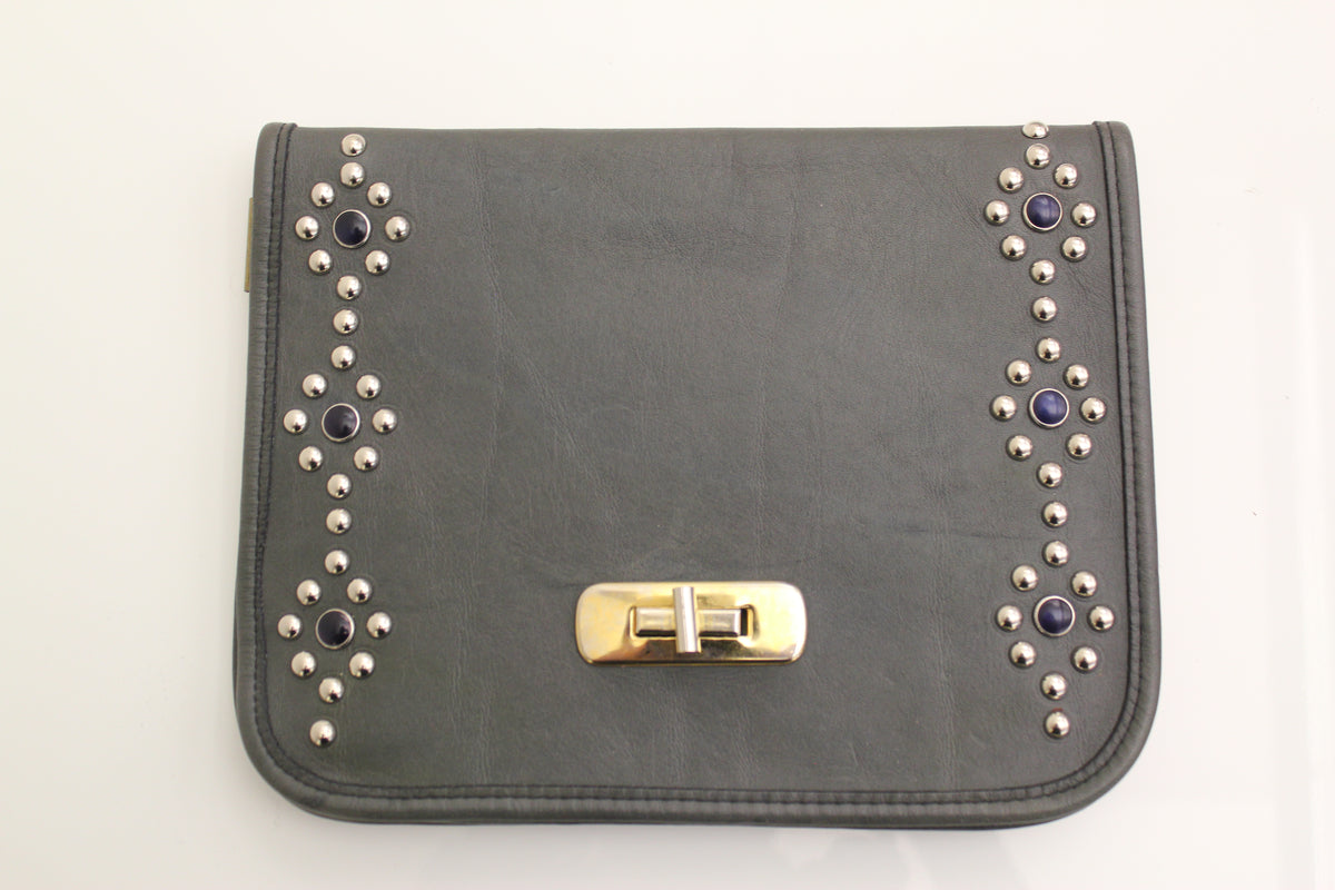 Vintage 1980s UP.CRAFTED Leather Clutch