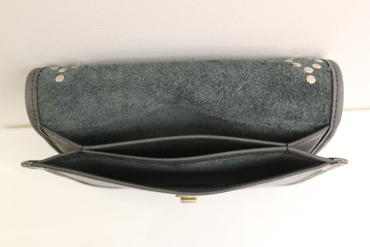 Vintage 1980s UP.CRAFTED Leather Clutch