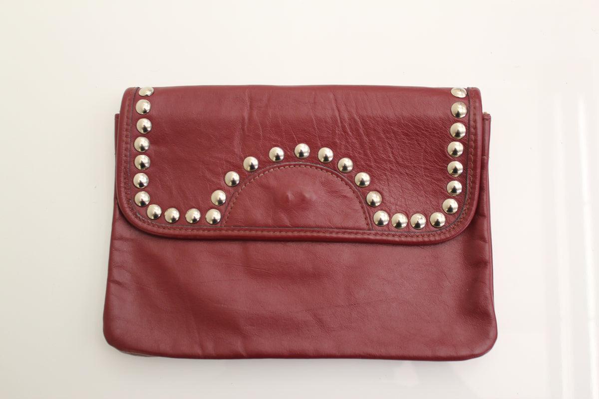 Vintage 1960s UP.CRAFTED Leather Clutch