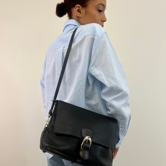 Vintage 1960s Leather Shoulder Bag