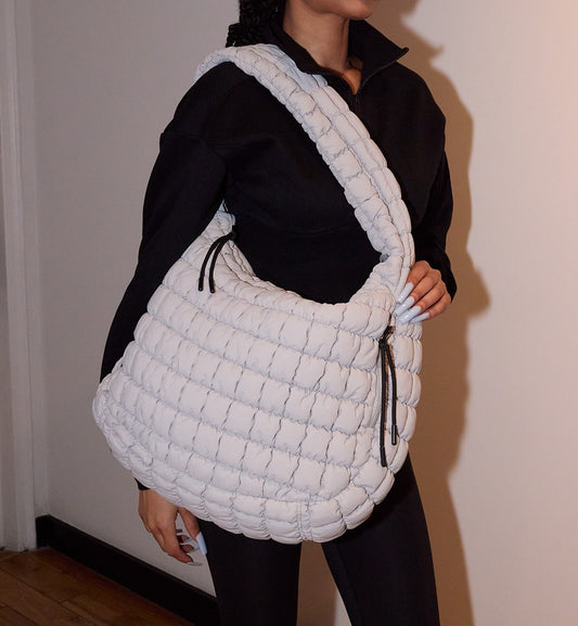 Quilted Holdall - Grey Mist