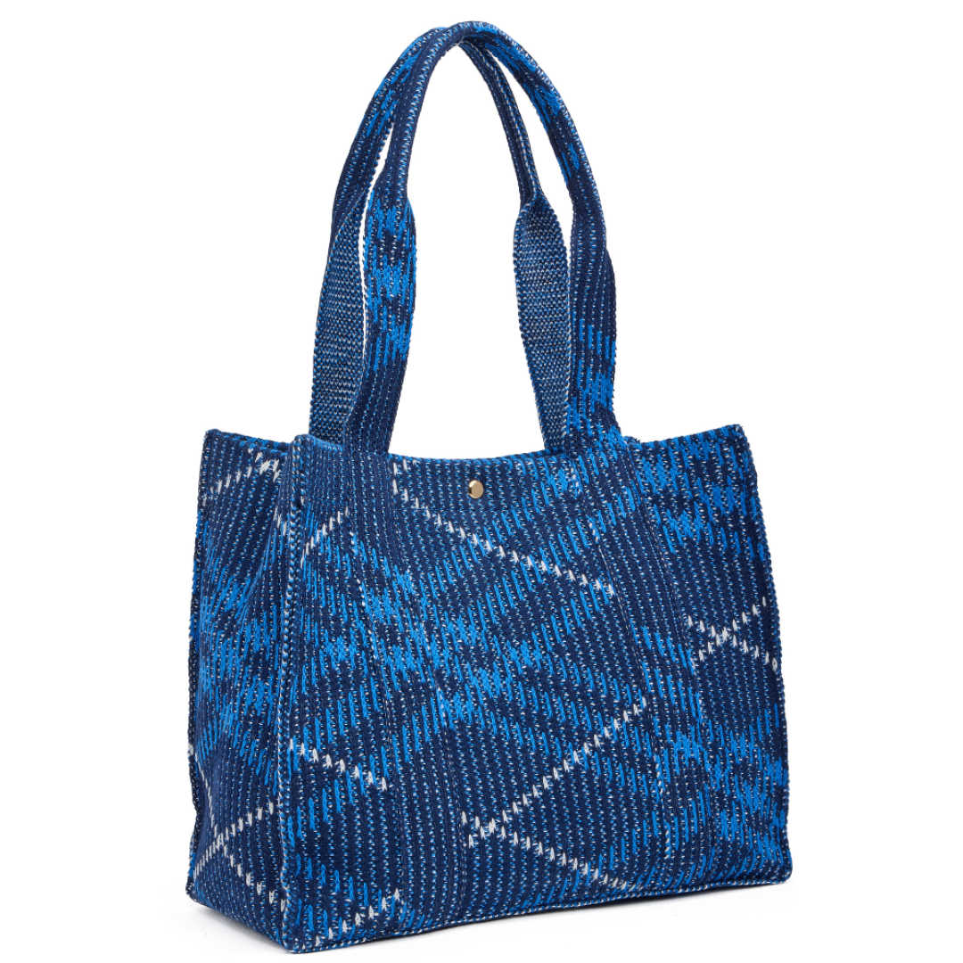 Front Street Tote - Plaid Sweater Knit Bag