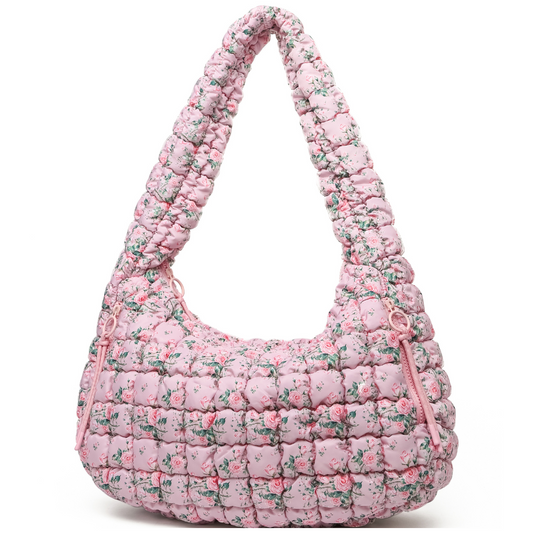 Quilted Carryall - Pink Floral