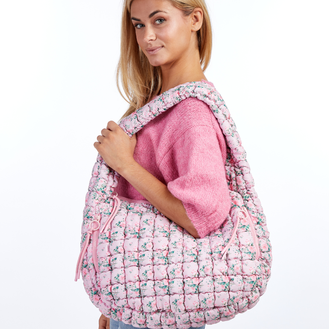 Quilted Carryall - Pink Floral