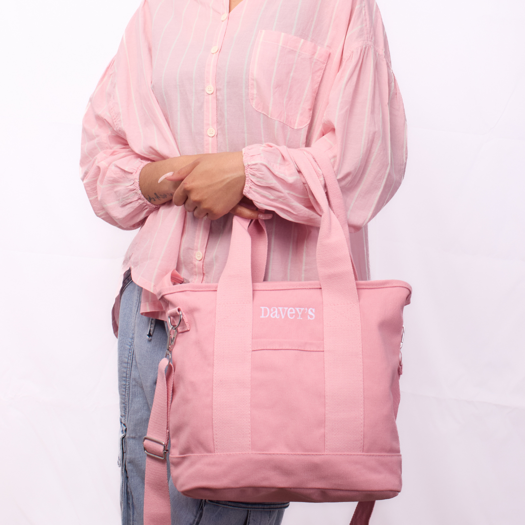 Canvas Tote Bag - Pink