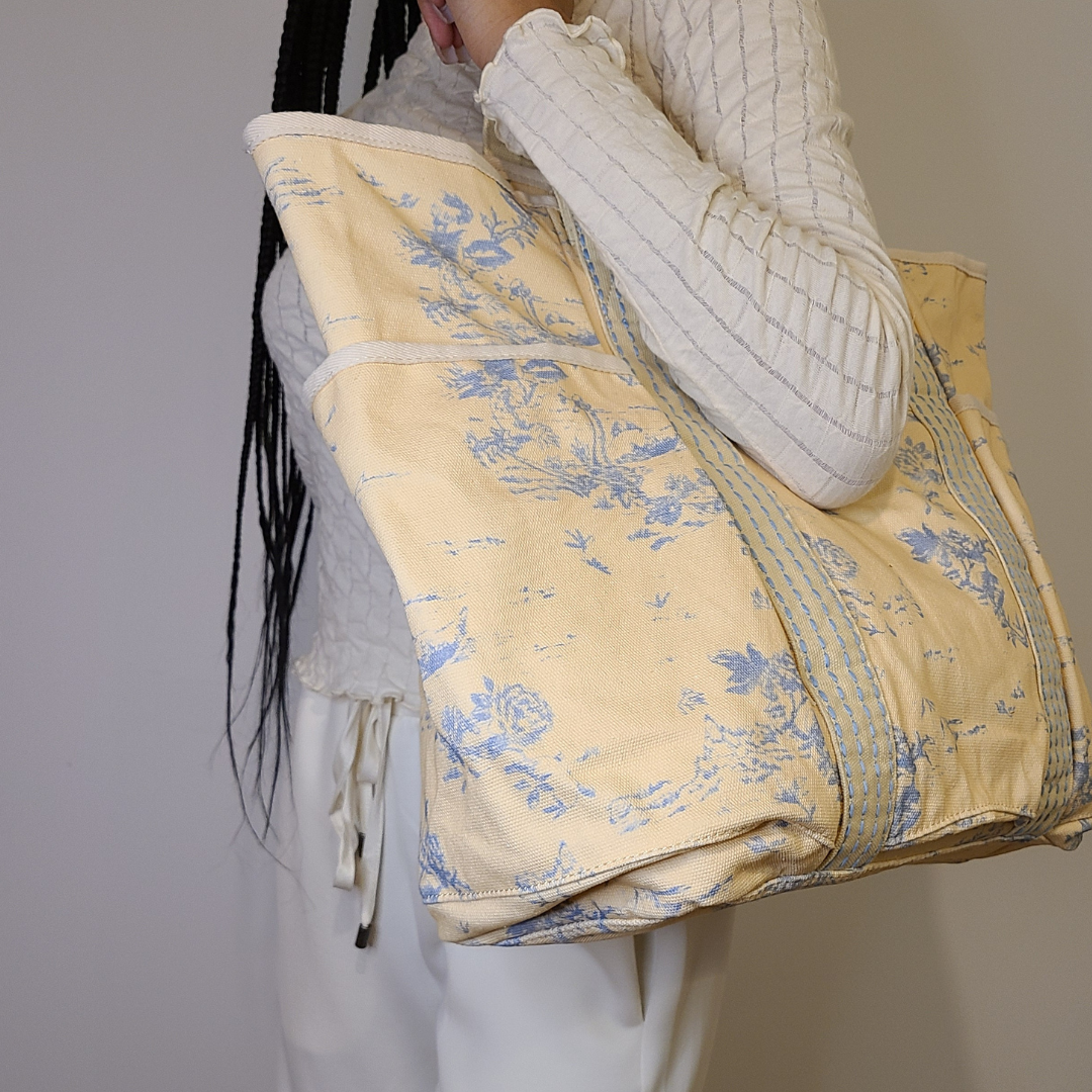 Toile Canvas Tote - Light Blue