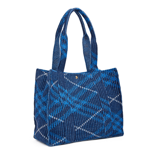 Front Street Tote - Plaid Sweater Knit Bag