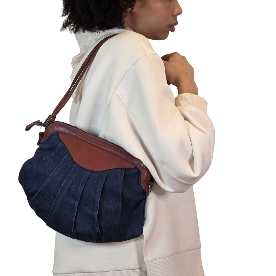 Vintage 1970s Denim Shoulder Bag