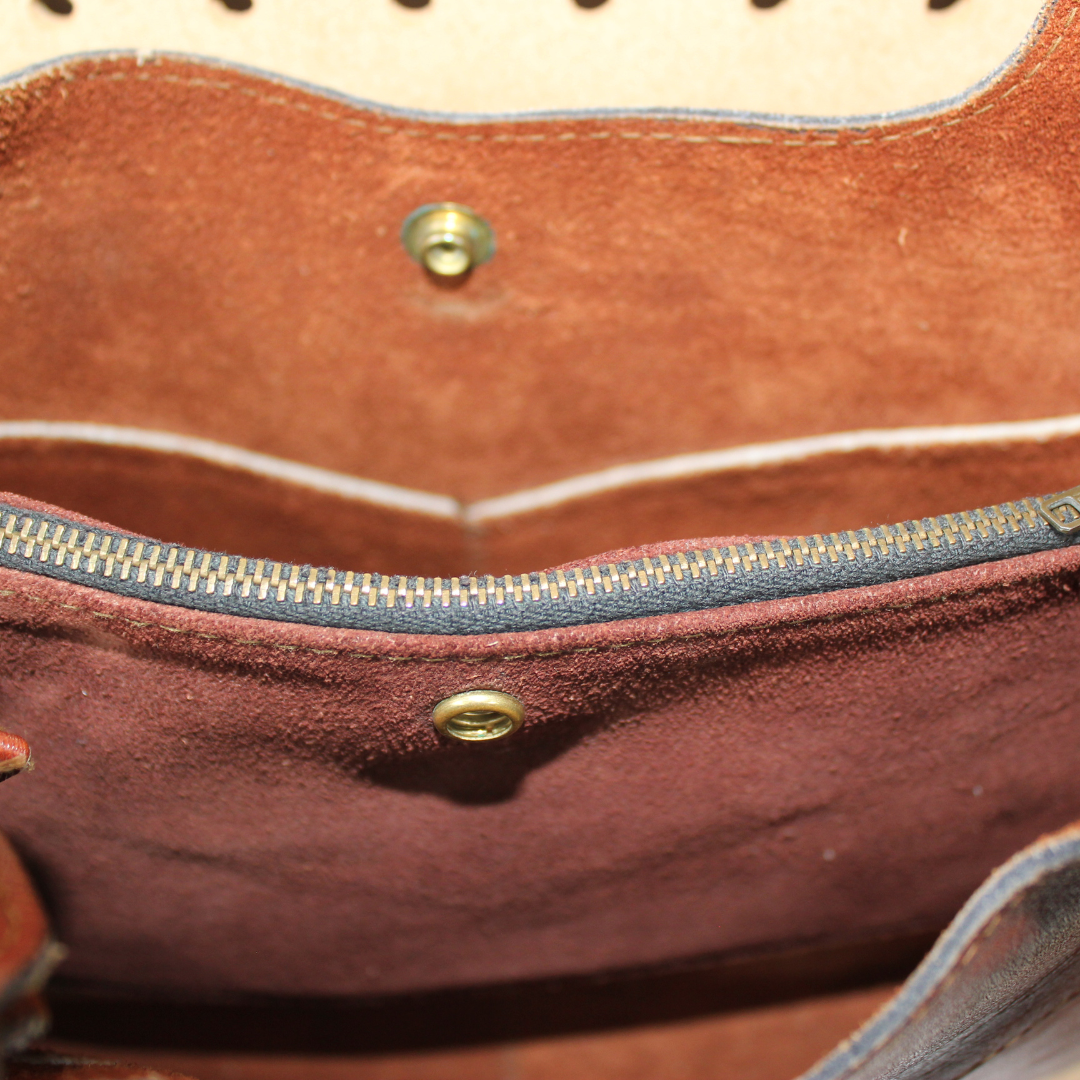 Vintage 1980s Leather Shoulder Bag