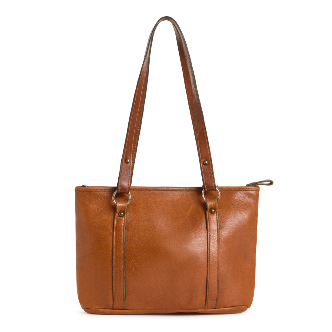 Vintage 1960s Brown Leather Shoulder Bag