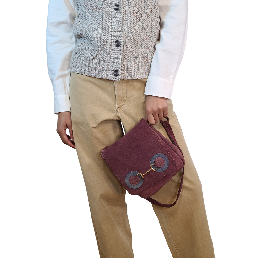 Vintage 1960s Suede Shoulder Bag