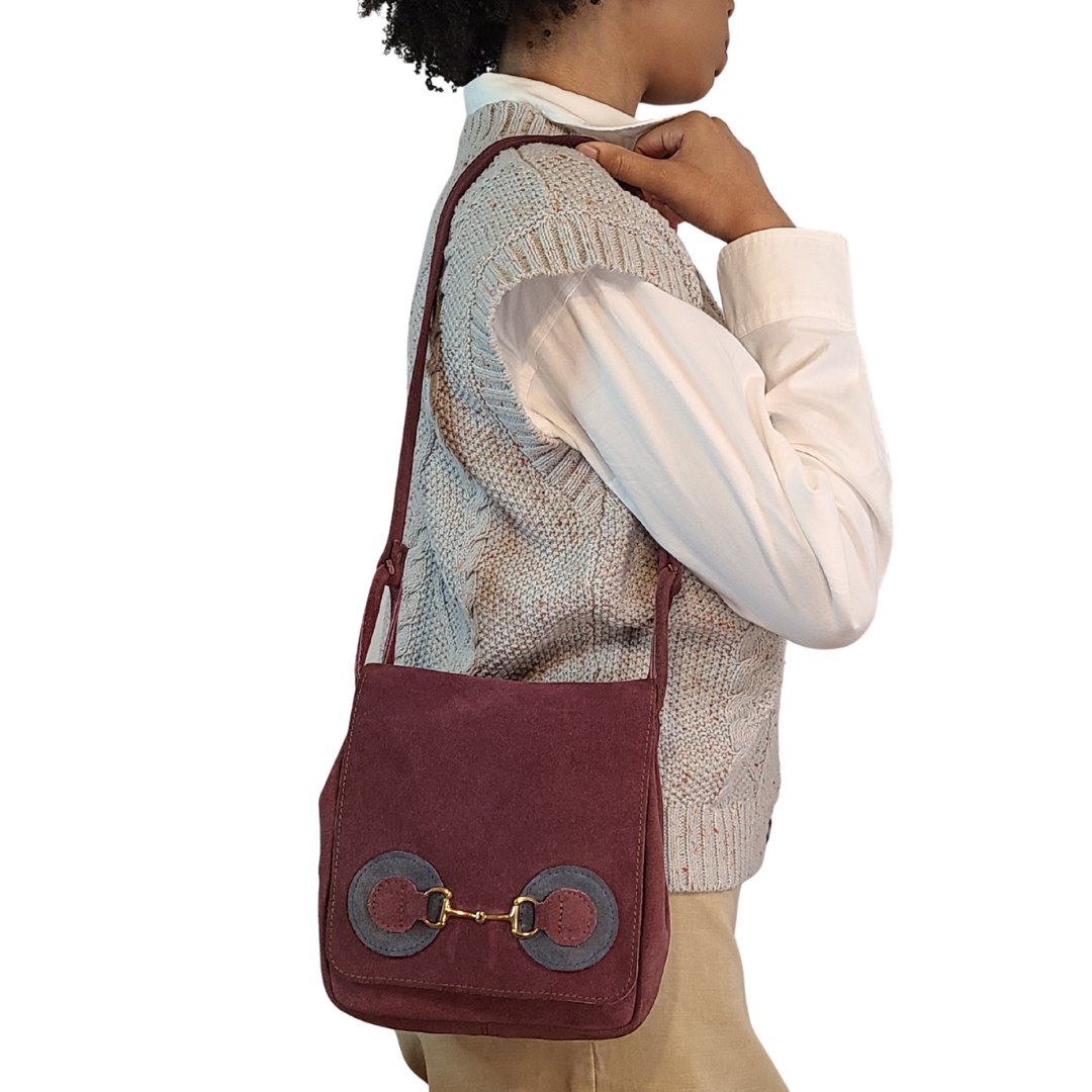 Vintage 1960s Suede Shoulder Bag