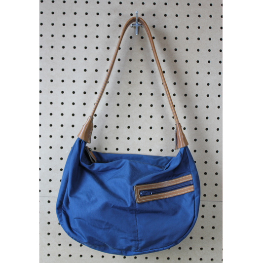 Vintage 1980s Navy Nylon Shoulder Bag
