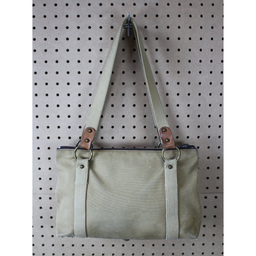Vintage 1980s Cotton Canvas Tote