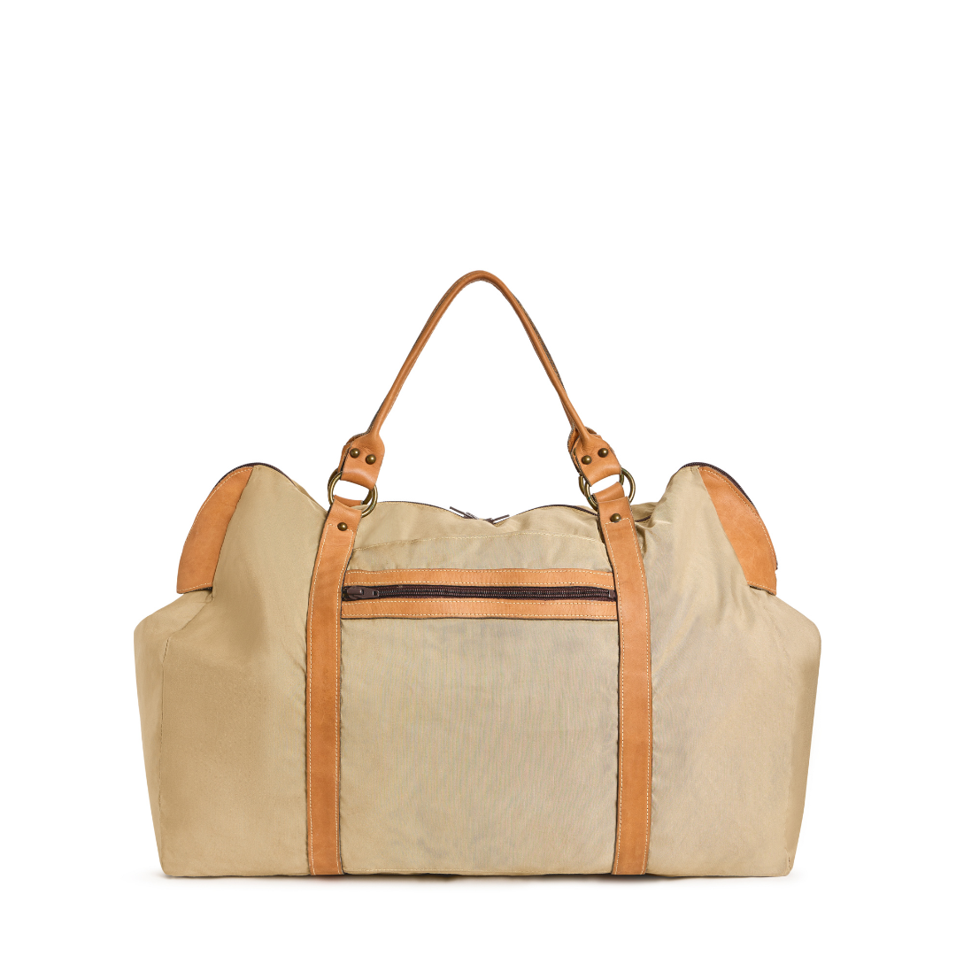 Vintage 1980s Khaki Nylon Duffle