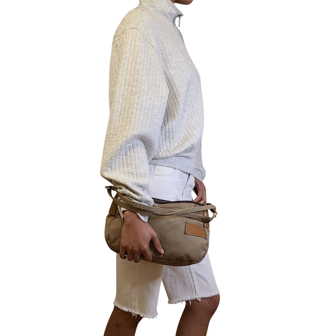 Vintage 1980s Small Tan Maine Bag