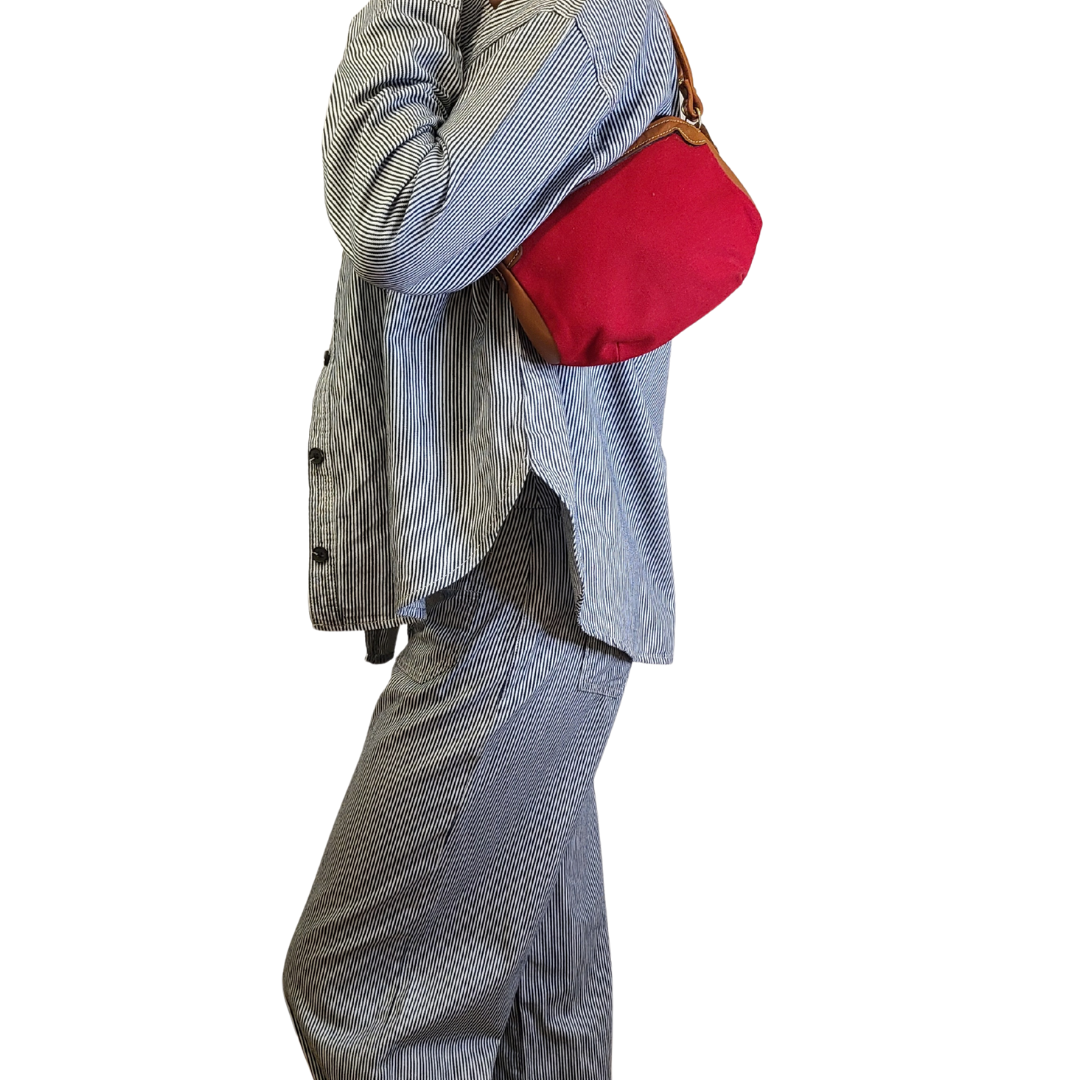 Vintage 1960s Cotton Canvas Sling/Crossbody