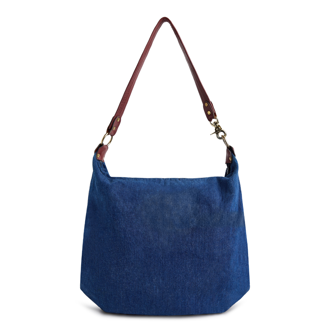 Vintage 1970s Denim Hobo Bag